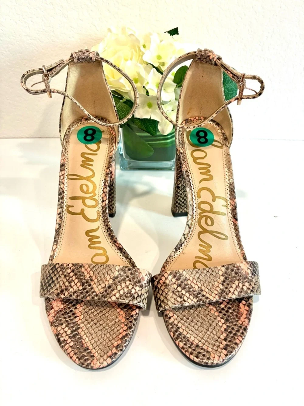 Preowned Sam Edelman Yaro leather heels size 8
